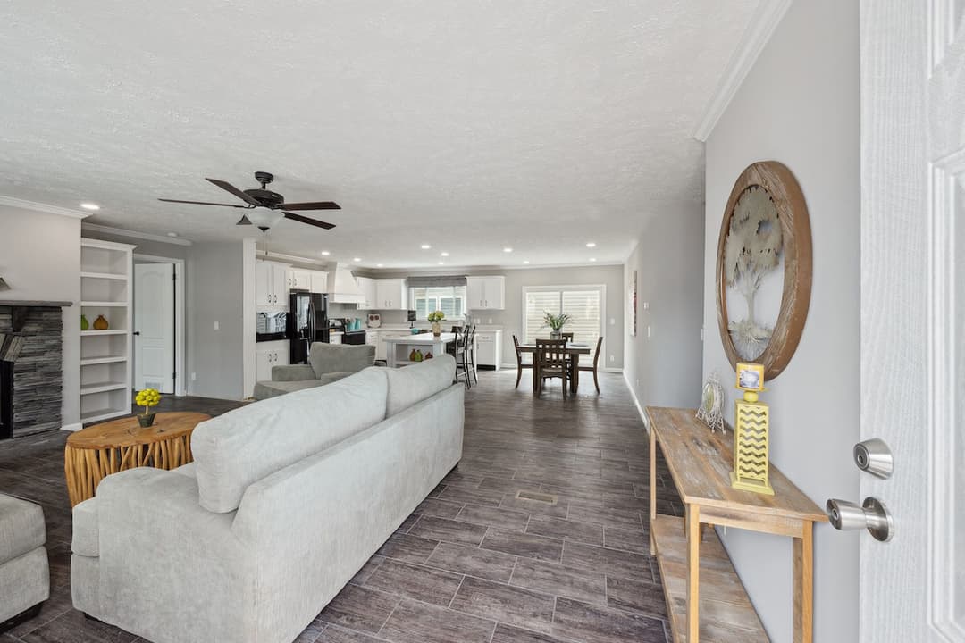 The josey wales interior home features